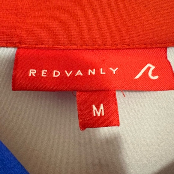 Redvanly Men’s Stylish Blue Polo With Geometric Print - Picture 2 of 4